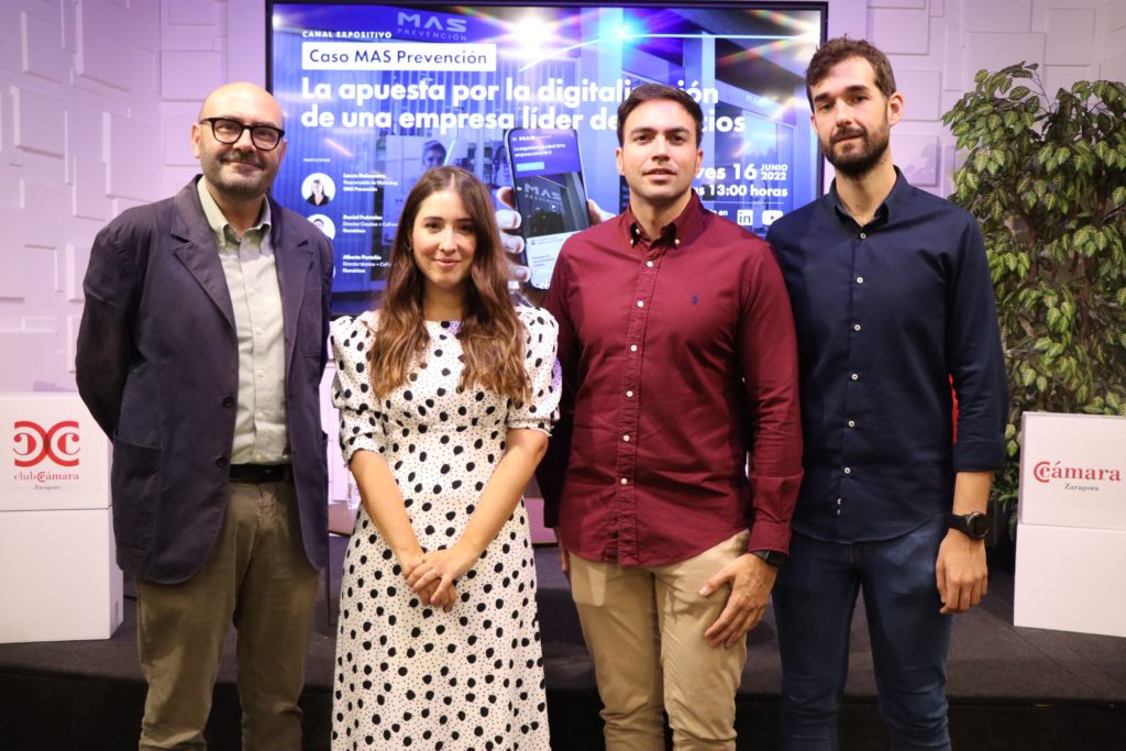 Alberto Portolés, Daniel Puértolas, Laura Maisanava y Ramón Añaños